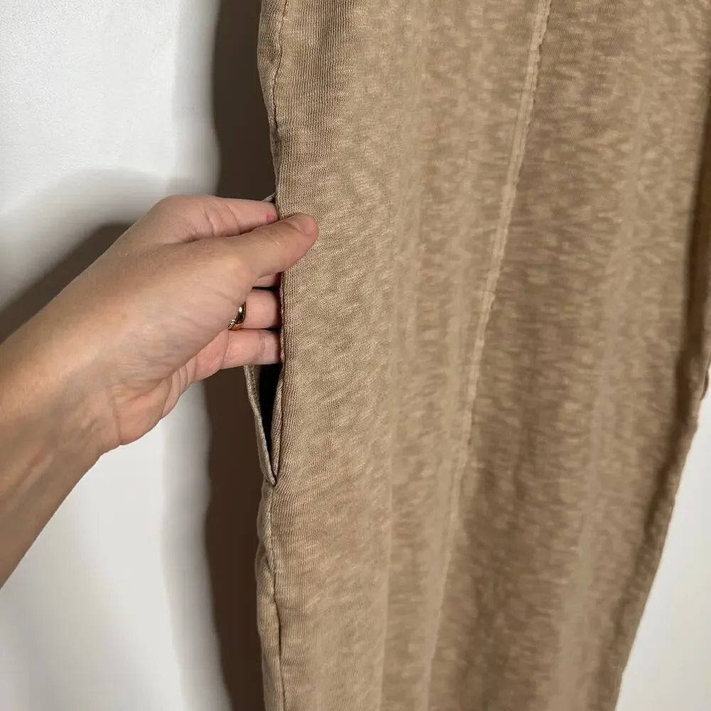 Free People Beach Sleeveless Midi Dress Women's Tan Size Small